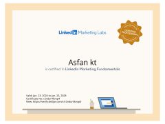Best Freelance Digital Marketer In Malappuram-Certificate
